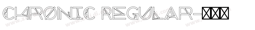 Chronic Regular字体转换